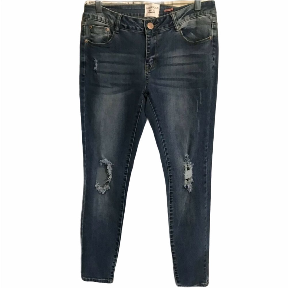 New American Blue Womens Skinny Fit AnkleJean 11